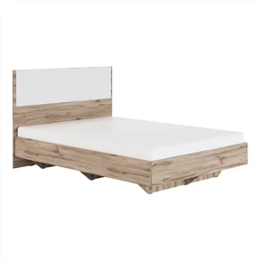 Кровать 1,4 с мягким элементом «Белый» экокожа 